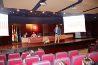 Alberto Marinas durante su intervención en las jornadas 