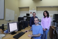 Los investigadores que han participado en el estudio, Francisco Javier Rodríguez, Juan Carlos Gámez y Amelia Zafra
