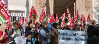 Manifestación de CCOO para exigir a la Junta el cumplimiento de los acuerdos 