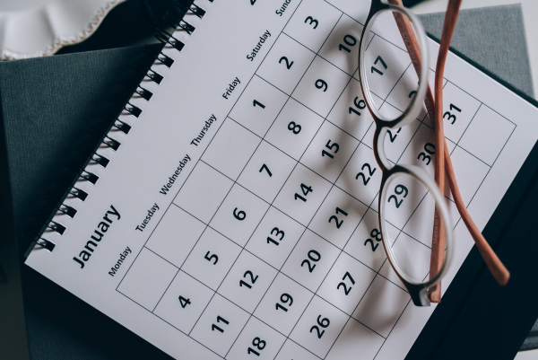 Imagen de un calendario