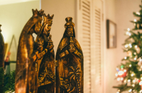 Figuras de los tres Reyes Magos