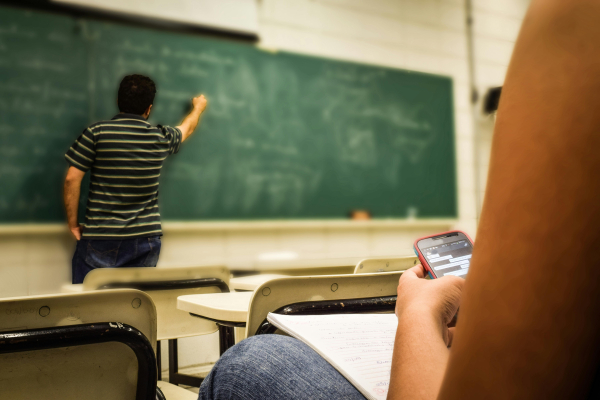 Aula de formación durante la impartición de un curso