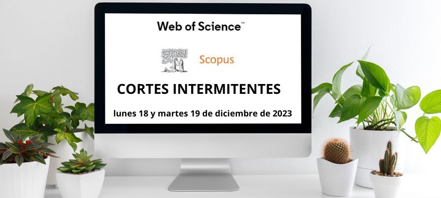 Cortes intermitentes en WOS y SCOPUS