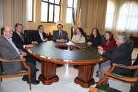 Visita institucional al Rectorado de la Cofrada del Rabo de Toro Cordobs