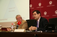 Enrique Aguilar y Alberto Marina en la presentacin del Congreso