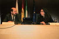 Manuel Torres y Mª José Romero en el acto de inauguración de las jornadas