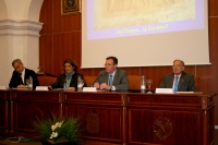 De izquierda a derecha, Enrique Melchor, Mª Carmen Balbuena, Eulalio Fernández y Miguel Rodríguez-Pantoja.