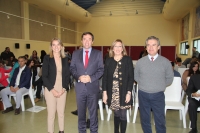 De izquierda a derecha, Rosa Gallardo, Ricardo Domínguez, Julieta Mérida y Alfonso García-Ferrer, en la inauguración del Máster.