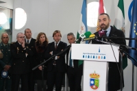 El vicerrector de Estudiantes, Alfonso Zamorano, durante su intervención en el acto inaugural del Salón