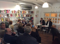 Miguel Agudo y Manuel Torres, durante la presentación del Manual de Historia del Derecho