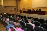 Vista general del salón de actos durante la asamblea