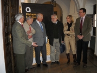  De izq a dcha Joaquín Mellado, Balbino Povedano, Manuel Concha, Rafael Solana, Carmen Blanco y Eulalio Fernández