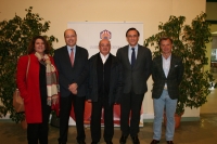 De izquierda a derecha, M del Carmen Balbuena, Antonio Cubero, Jos Castro, Jos Carlos Gmez Villamandos y Rafael Jordano.