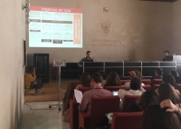 Presentación del proyecto Ingenios en Ruta durante la jornada 'ComCiRed'.