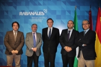 De izq a dcha, Juan Ramn Cuadros, Manuel Pineda, Jose Carlos Gmez, Enrique Quesada y Jose Antonio Gmez Limn