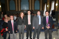 De izqda. a dcha., Julián Morales,Anabel Carrillo, Manuel Blázquez,  Bernardo Herradón y Justo Castaño