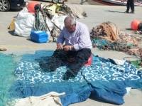 Actividad pesquera en el puerto de Conil de la Frontera ( Cádiz)