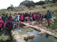 Un momento de la visita al Parque Natural y Geoparque de las Sierras Subbéticas