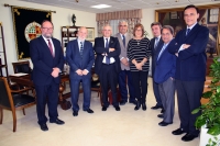 Los rectores antes de comenzar la reunión 