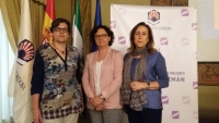 De izqda. a dcha., Mara Luisa Calero, Mara Teresa Roldn y Mara Rosal