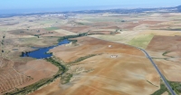 Pantano de San Pedro (Fuente Obejuna). Ubicación y parte del territorio de la ciudad romana de Mellaria.