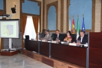 De izquierda a derecha, Juan Pedro Monferrer, Jos Carlos Gmez Villamandos, Lourdes Armesto y Juan Antonio Devesa, durante la presentacin.