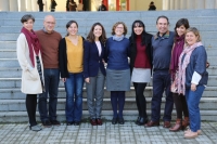 La nueva decana, Mª del Mar García (la quinta por la izquierda), con integrantes de su equipo de gobierno