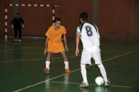 Un momento del encuentro del fútbol sala.