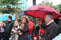 Pese a la lluvia muchas personas se acercaron a cumplir con la tradición 