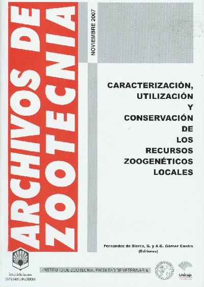 Nuevo nmero de Archivos de Zootecnia