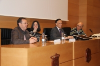 Un momento de la inauguración de la asamblea de Asetrad en la Facultad de Filosofía y Letras de la UCO.