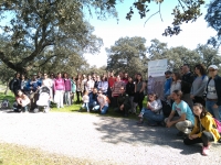 Foto de familia de los participante en la visita