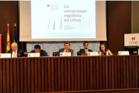 Mesa presidencial del acto de presentación del informe