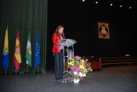 Mara Teresa, durante su discurso de agradecimiento