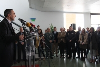 Alfonso Zamorano durante su intervención en el acto inaugural del Salón del Estudiante